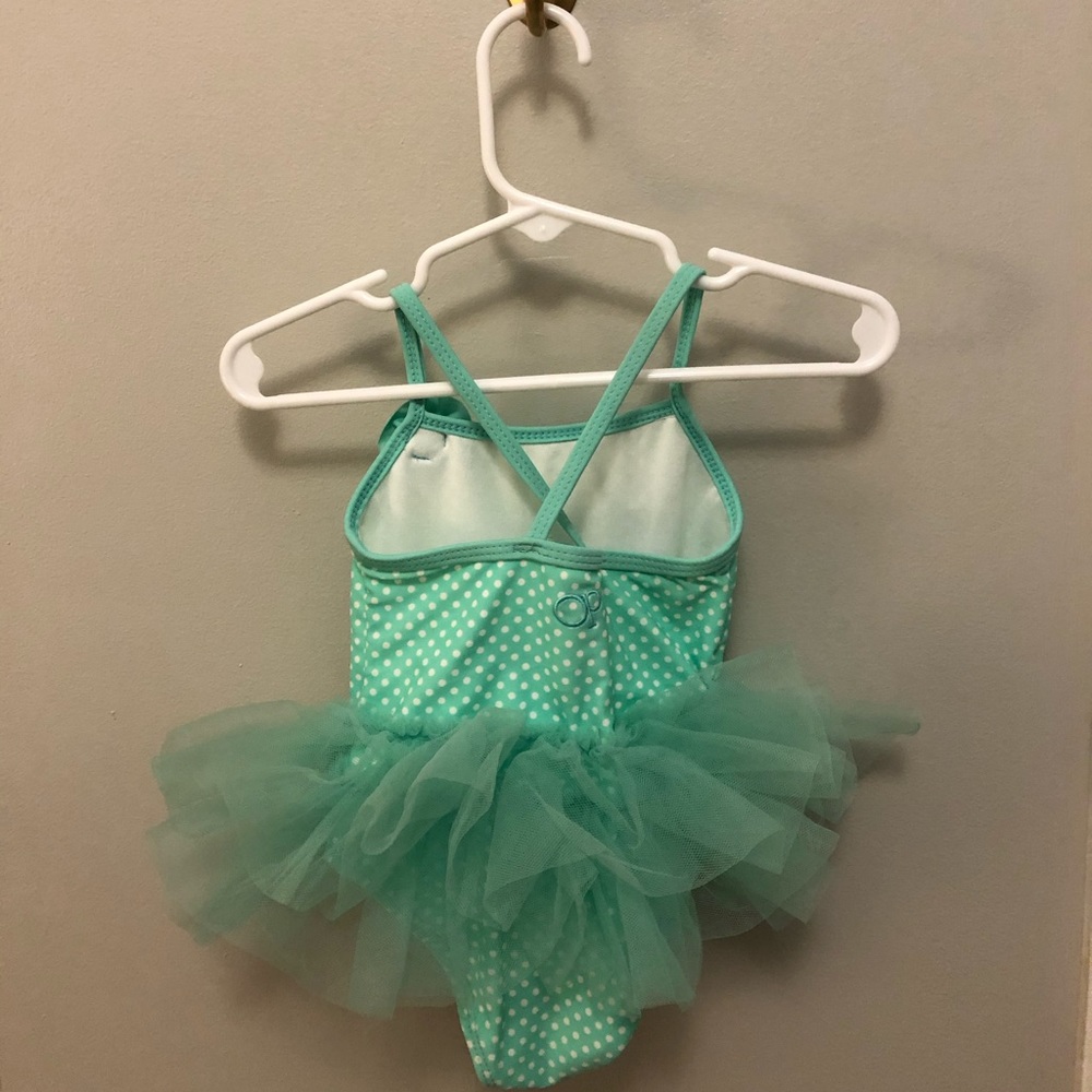Toddler Tu Tu Swimsuit Mint Green